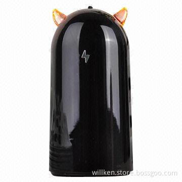 Fashion Small Ox Horn Power Bank with 5,200mAh Capacity, Good Christmas Gift